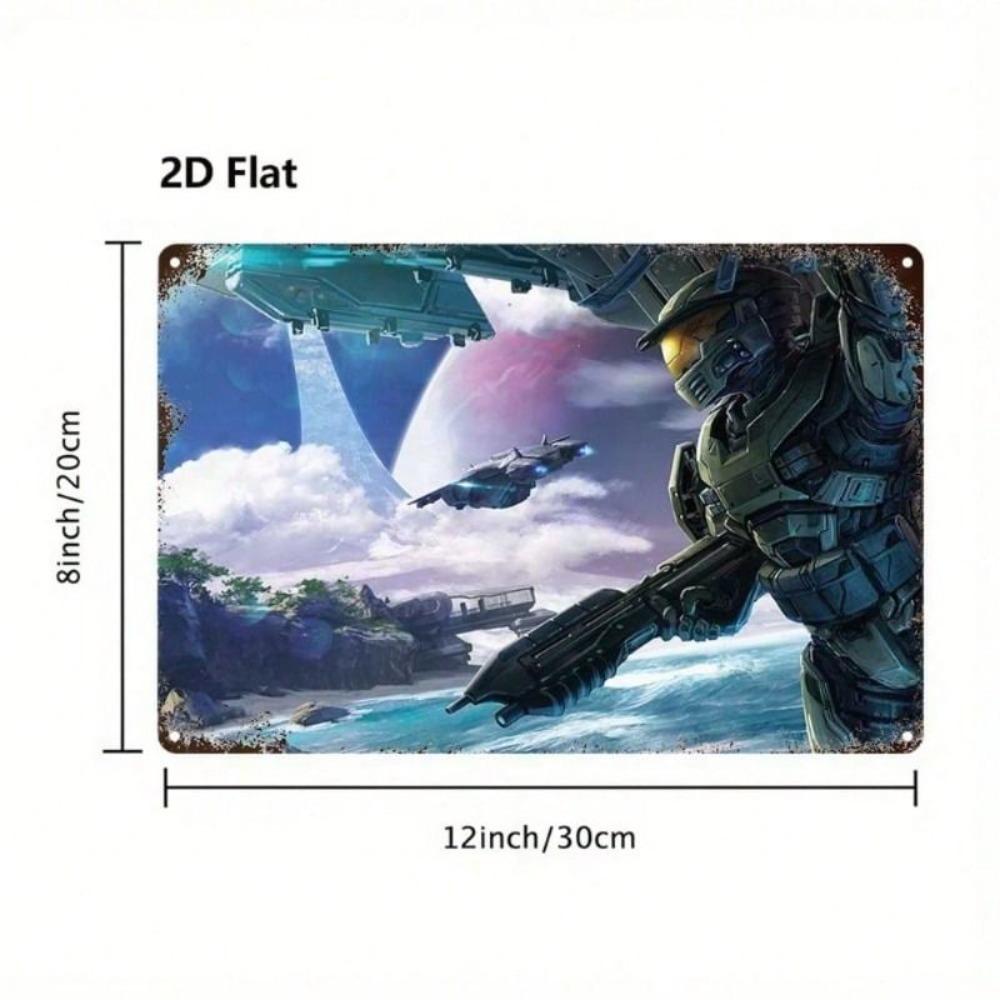 Metal Wall Sign 2D Decorative Plaque for Home Garden Bathroom Kitchen Office Indoor Outdoor Art Decoration