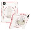 For iPad Pro 11 (2024) Case Kickstand PC+TPU Shockproof Tablet Cover with Hand Strap