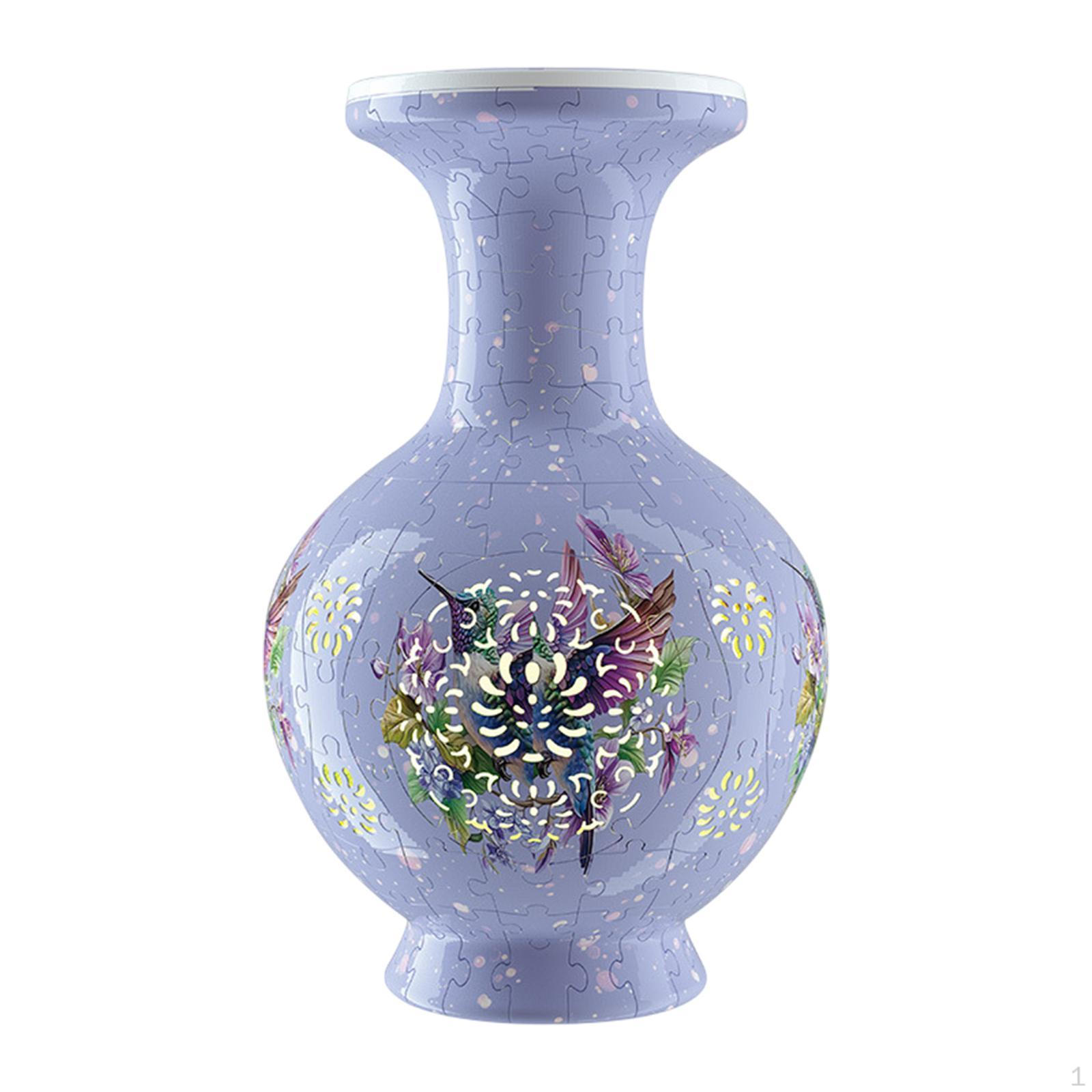 

3D-пазл «Цветочная ваза» для творческого домашнего экспонирования, контейнерный стол и полка Style E