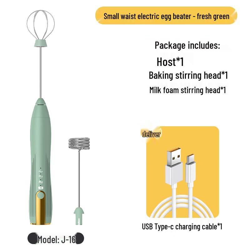 Electric Handheld Egg Beater and Milk Frother
