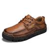 Fashion Handmade Men's Work Shoes Luxury Brand Leather Outdoor Casual Shoes for Men Dress Shoes High Quality Comfy Thick Bottom Shoes