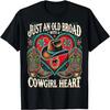 Nur eine alte Kuh mit einem Cowgirl-Herz Western Cowboy Pferd T-Shirt