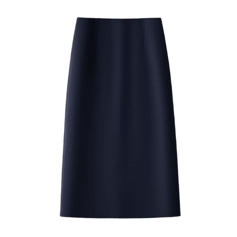 Women's Woolen A-Line Mid-Length Slit Skirt - Autumn/Winter 2025 Collection
