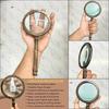 Set of 3 Henry London Brass Magnifying Glass Marine Style with Leather Case, Gift Wedding, Thanksgiving, Chinese New Year, Christmas