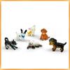 Simulation Mini Hound Pug Dog Miniature Figurine animal Model Figure Educational Toys For Children Home Decor desk decoration