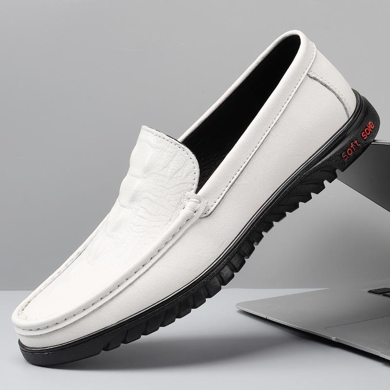 

Мода Мода Мужская Спилок Офис Повседневные Мужские Лоферы Обувь Слипоны Деловая Дышащая Противоскользящая Обувь для Вождения Узор Крокодил 45