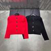 Xiangjia 2025 A/W Multi-Button Round Neck Knit Cardigan - Elegant & Versatile Short Jacket