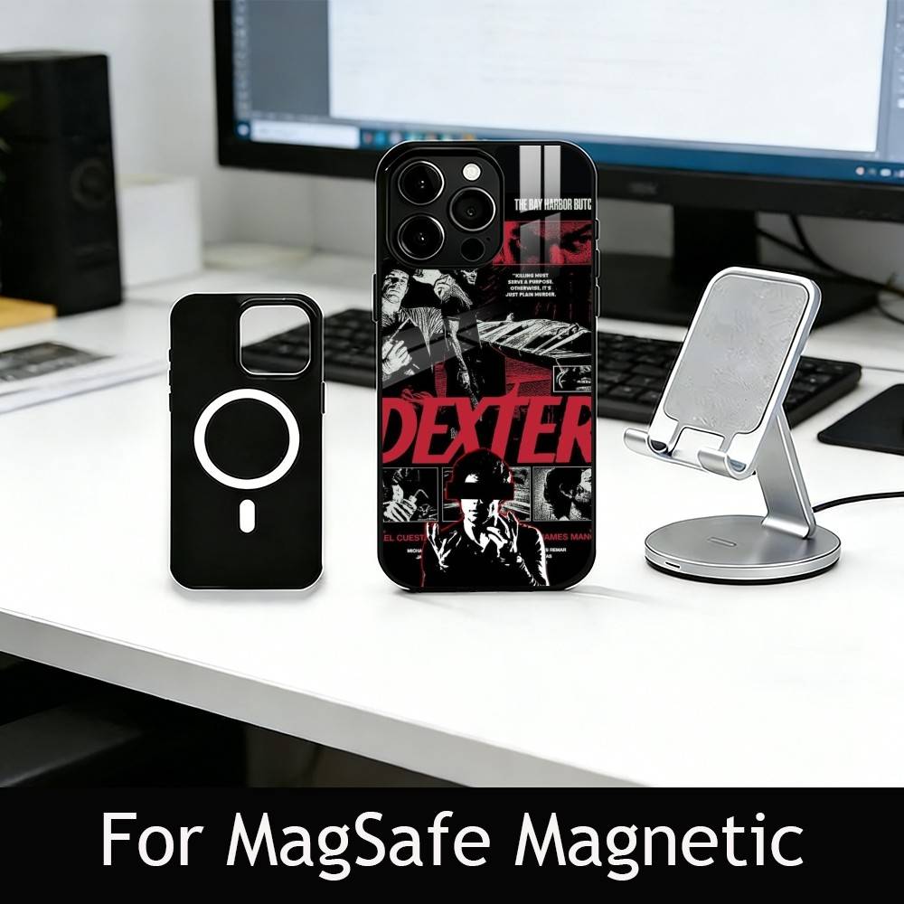 Movie D-Dexter M-Morgan Phone Case For iPhone17,16,15,14,13,12,11 Plus,Pro Magnetic with Magsafe Wireless Charging