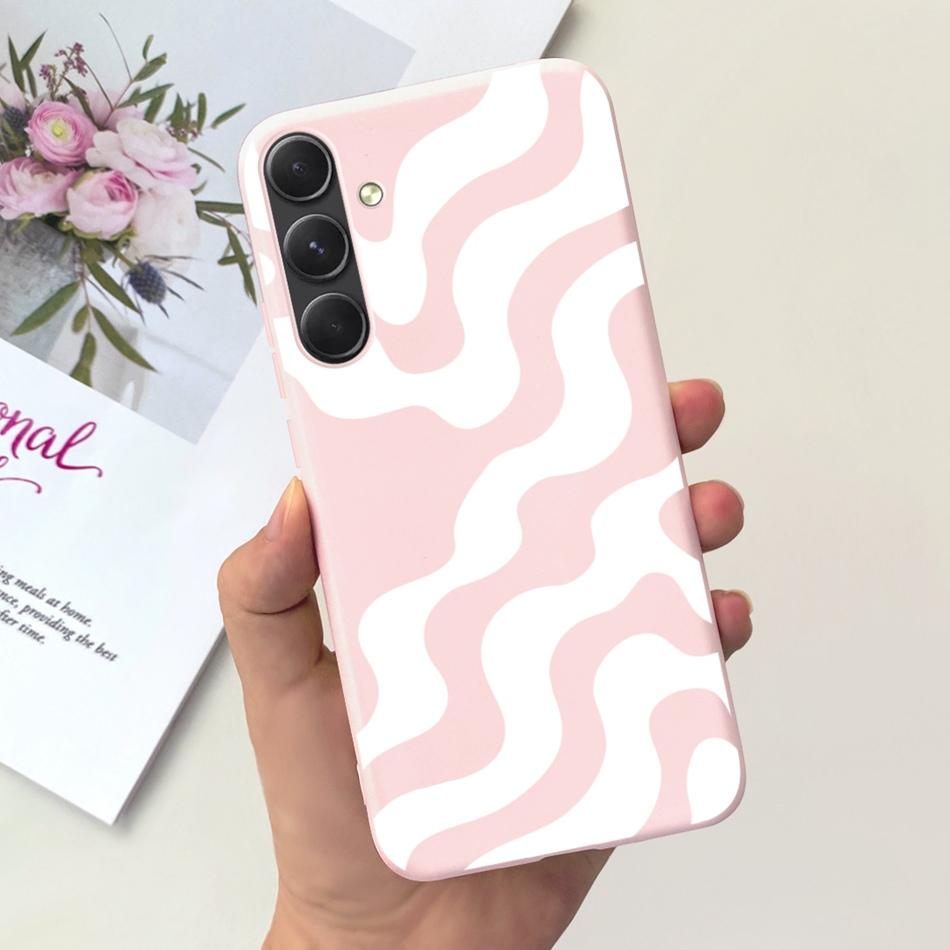 For Samsung Galaxy A55 Phone Case Samsung A55 5G SM-A556B Fashion Moon Pattern Soft Silicon Back Cover