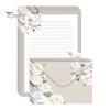Floral Stationery Set 5Pcs Butterfly Paper Envelope Set, Vintage Writing with Lined Artistic Message Pages, Letter Kit for Letters, Greeting Messages,