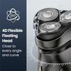 High-Quality USB Rechargeable Electric Shaver for Men Fully Waterproof Triple Blade System Digital Battery Indicator Multi-Function Shaver