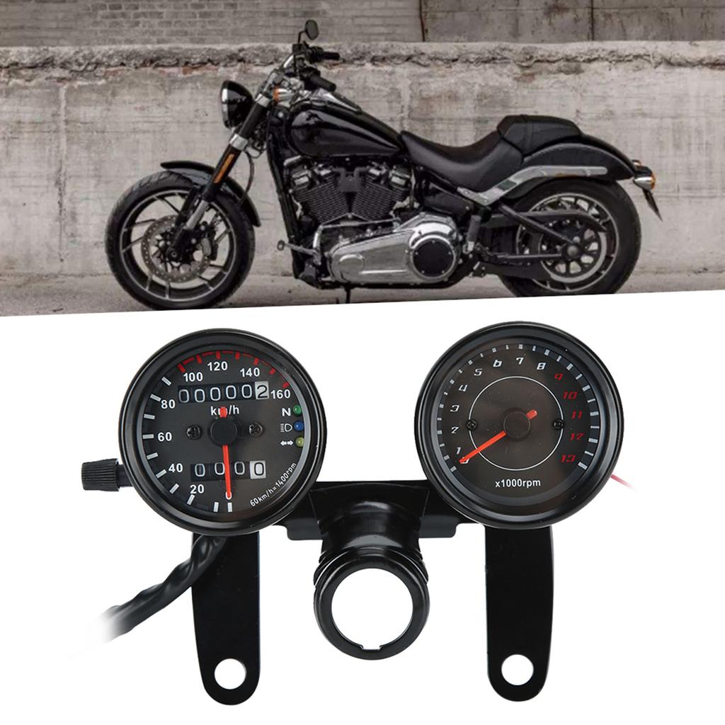 Universal Motorcycle Odometer Speedometer Retro Modified Instrument Accessory