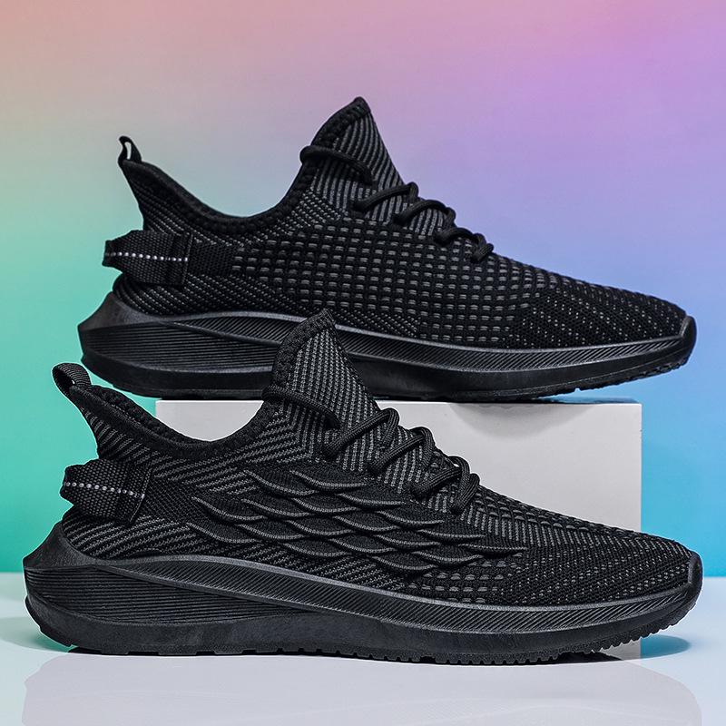 Flyweave Breathable Casual Shoes Men's Mesh Lightweight Sports Shoes Running All-match Men's Shoes