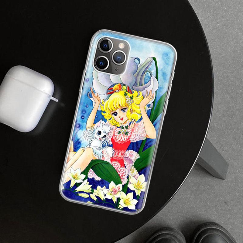 Candy 90s Anime Phone Case Cover for iPhone 11 12 13 Mini 14 15 Plus 16 Pro Max 17 Air 7 8 + SE Art Customized Fundas 11 12 13 M