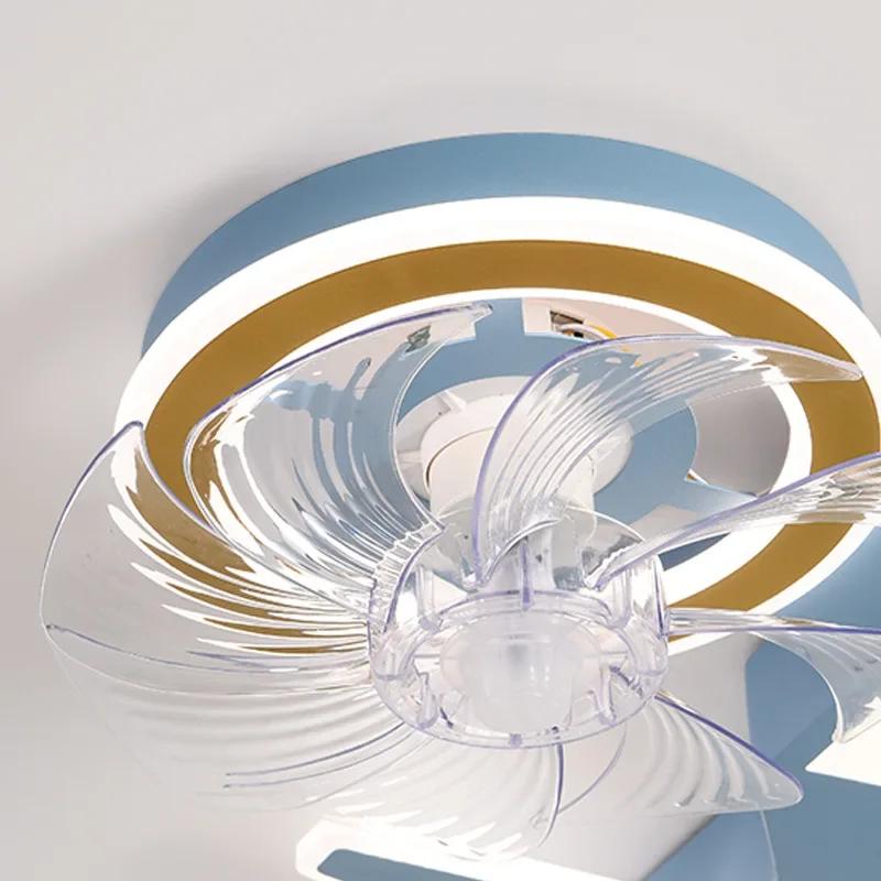 Children's Room LED Aircraft Ceiling Light Cartoon Remote Control Fan Lamp Boy Room Lights Bedroom Decoration Lamp Gift Light