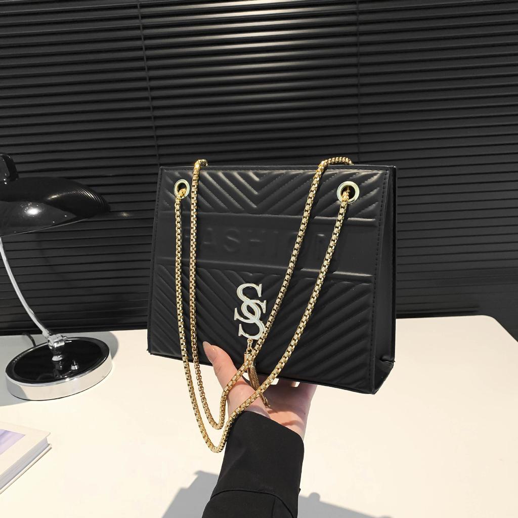 Women'S Bag Fashion Small Square Bag Texture Shoulder Bag Niche Chain Messenger Bag Trend Versatile Underarm Bag