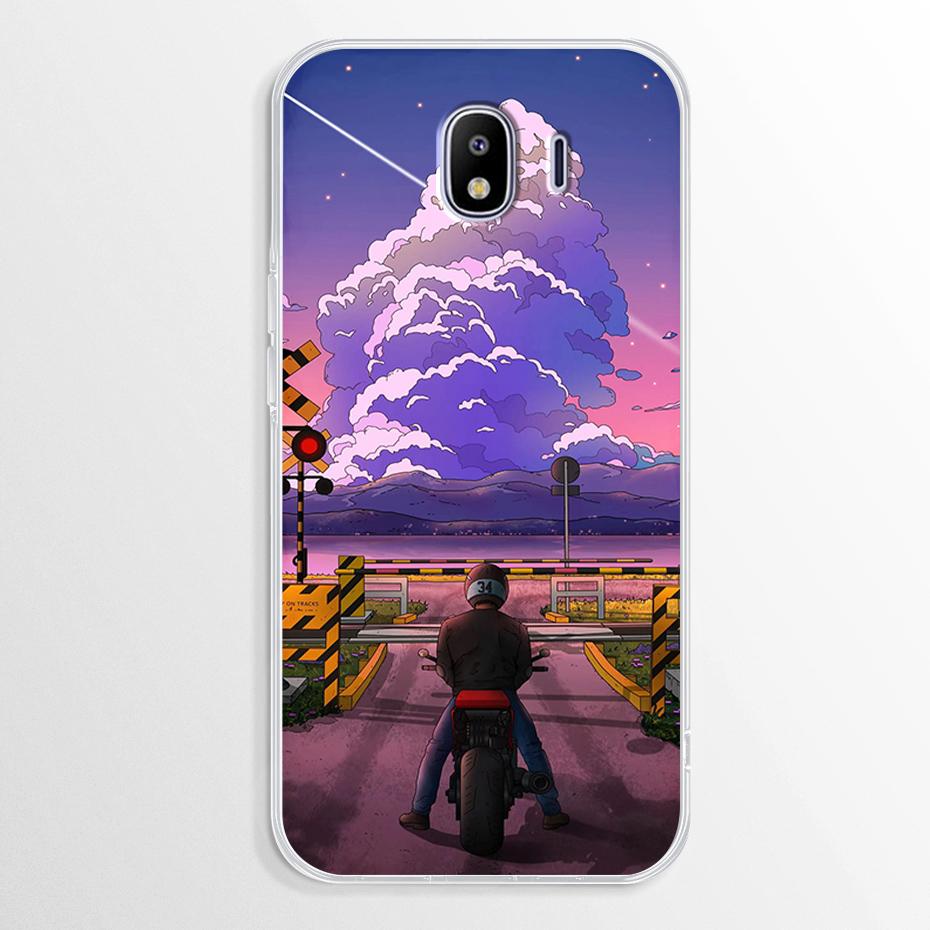 Marble Case For Samsung Galaxy J4 2018 Case J400 J400F Soft TPU Cover For Samsung Galaxy J4 Plus J 4 J4+ Case J415F Fundas Cover