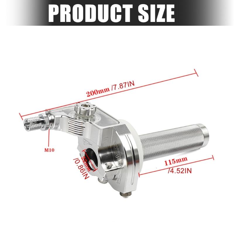 Universals Motorcycle Handlebar Grip 22mm Aluminum Throttles Controls Ergonomic Design For Smooth Cycling