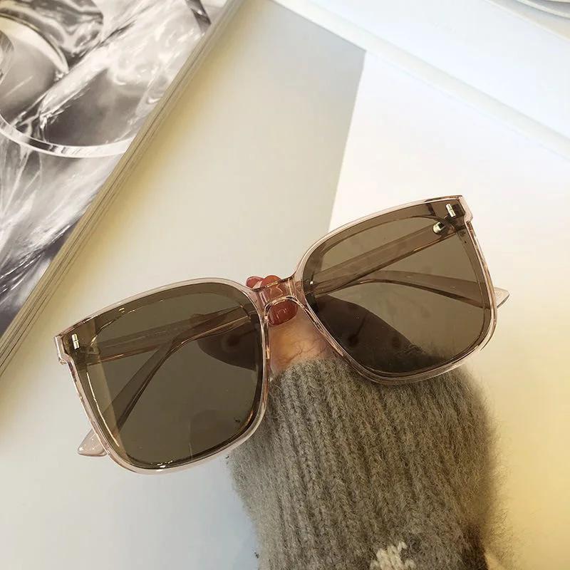 

New in Fashion Sunglasses Korean Personality Trend Black Square Frame UV400 Sunglasses for Women Men Street Sunglass