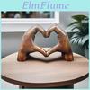 Love Heartshaped Figurine Hand Heart Gesture Resin Sculpture Statue Sculpture Home Office Desktop Decoration Ornament Christmas Gift