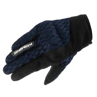 Komine GK-2433 Schützende Kühl-Netzhandschuhe für Motorräder Marineblau 2XL