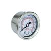YOMI Fuel Pressure Gauge Liquid 0-160 Psi Oil Press Gauge Fuel Gauge White Face Universal 1/8 NPT YC100917