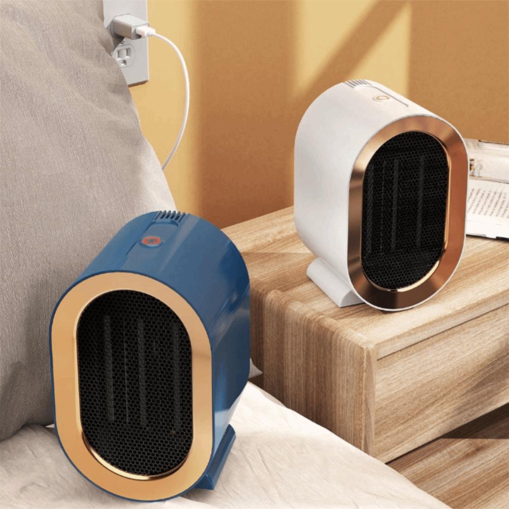 Fast Heat Heating Warm Air Blower Oval Electric Heater Mini Hot Air Fan  Bedroom