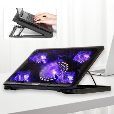 Breite Kompatibilität Rutschfester Desktop-Laptop-Kühler mit 5 geräuschlosen Lüftern für Gaming-Laptops