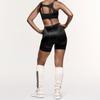 adidas Originals X Ivy Park FW23 U-Back Shiny Mesh Sports Bra Removable Pads Women Black IL9493