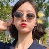Korean Style Popular Sunglasses Oval Shape Uv400 Protection Men'S Sun Glasses Driving Hiking Female Sunglass