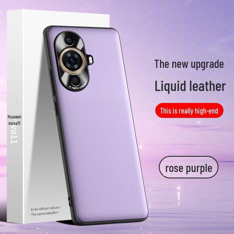 

Protective liquid leather case for Huawei nova 11, anti-fall and anti-fouling, one-piece design. Huawei nova11
