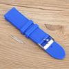 24mm Watch Band Silicone Pin Buckle Waterproof Sweat Proof Watch Strap