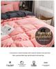 Weishang Thickened Crystal Velvet Four-Piece Set: Solid Flannel Duvet Cover & Warm Bed Sheet