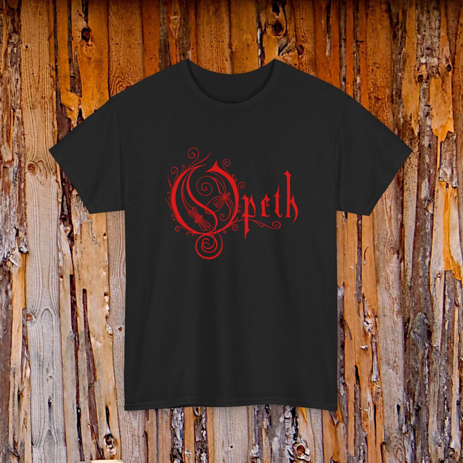 Opeth Band Logo Tee | Music Shirt S