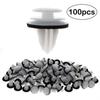 100pcs/set 10MM Hole Car Door Bumper Fastener Auto Plastic Fastener Screw Rivets Clips For Universal Car Bumper Fender Trims