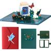 Illuminated Paper Sculpture Greeting Card with LED Light Butterfly Holiday Card for Kid Adult Christmas Birthday Wedding