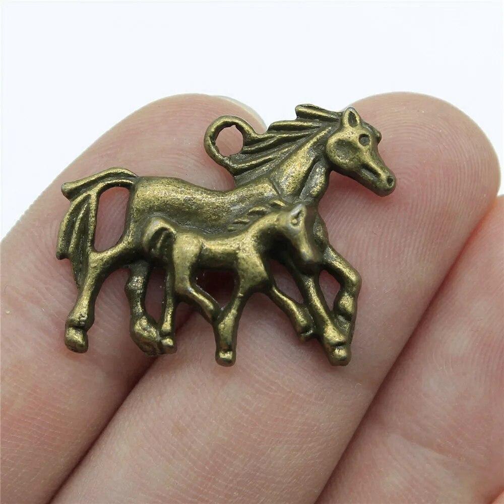 Horse Charms Couple Pendants Items Accessories For Jewelry