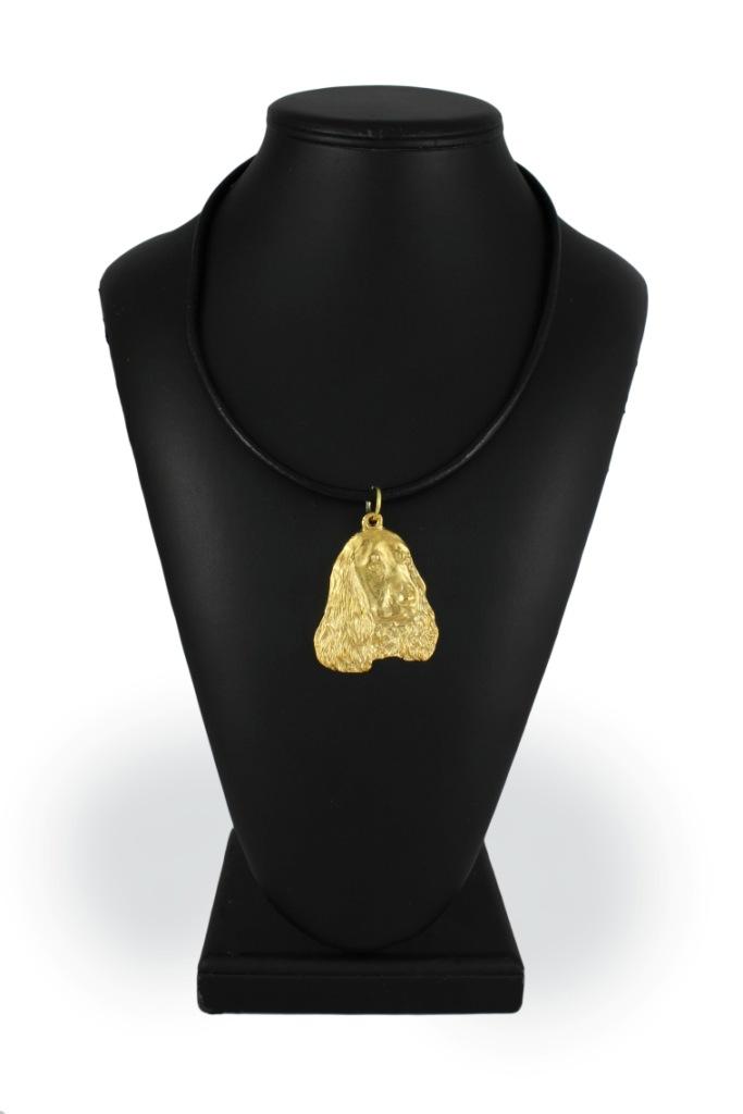 English Cocker Spaniel I - necklace with a dog in a gift box, gold-plated pendant for a dog lover, striking jewelry by Art-Dog