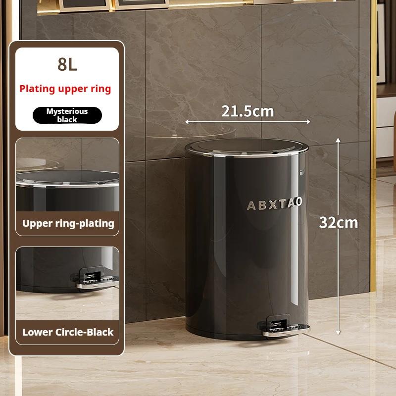 

8L 15L Sealed Step Trash Can Metal Dual Bucket High Capacity for Kitchen Bathroom Bedroom