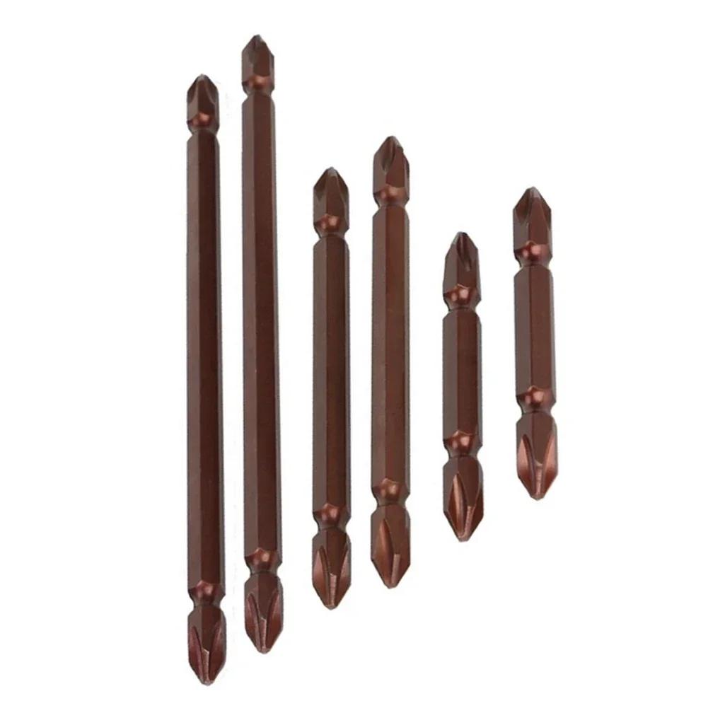 Hard Alloy Steel Magnetic Screwdriver Bit Set For Strength And Durability 2PCS 65mm 100mm 150mm PH2 Double Head