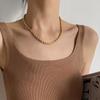 Stainless Steel Gold Rope Chain Necklace Statement Swag 316L Stainless Steel Twisted Necklace Chain