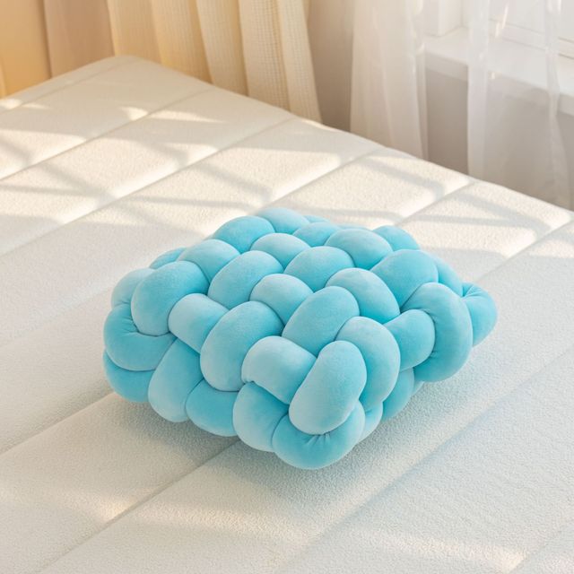 

Ins Knotted Hand Knitted Cushion Sofa Cushion Tatami Window Fart Cushion Office Use Sedentary Chair Cushion Car Cushion Sofa Pillow 30x33x12cm