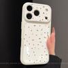 Soft Silicone Phone Case IPhone 16 Plus 17 Pro With Full Camera Protection Anti-Drop Design Korean Style Heart Polka Dot