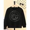 Girls' Soft Round-Neck Sweatshirt & Long-Sleeve T-Shirt - Nature Adventure Top with Mountain, Sun, Trees Print | All-Season Casual Wear