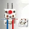 Electric Power Plug with Control On Off Switch Premium Thick Pure Copper Pins Durable for Home Office Daily Use