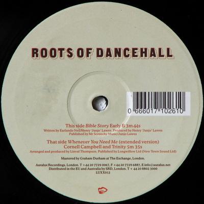 10inch Record EARLY B CORNELL CAMPBELL TRINIT Roots Of Dancehall LUXX012 Auralux Recordi 2004 UK Reggae Ska Dub Used