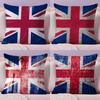 Union Jack Flag Cushion Cover Plush Fabric Soft Double-Sided Printed Sofa Warm Winter Home Gift Pillow Cover