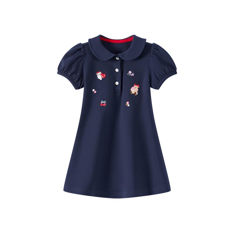 Teenie Weenie Kids  Embroidered Polo Dress 120