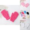Simple Solid Color Adult And Children Winter Warm And Windproof Plush Gloves For Winter Outdoor Wear