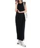 Touch UV Random Rib Short Spring Summer UV Long Crew Relaxed M Sleeveless Black [Kobe Lettuce] [Cooling Protection] 2-Way Dress, Sleeve, Sleeveless,